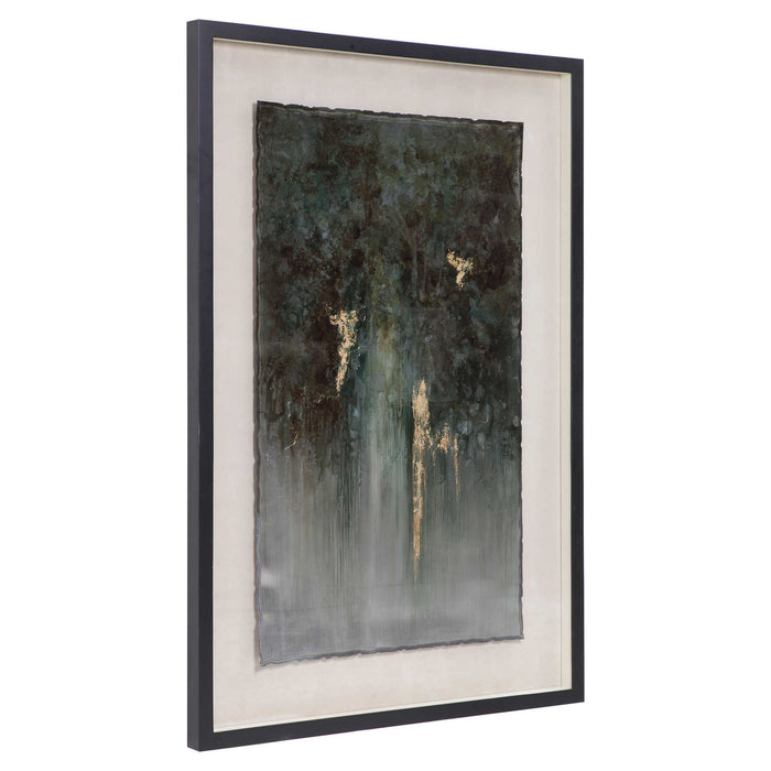 Rustic Patina Grande - Abstract Art - Dark Gray