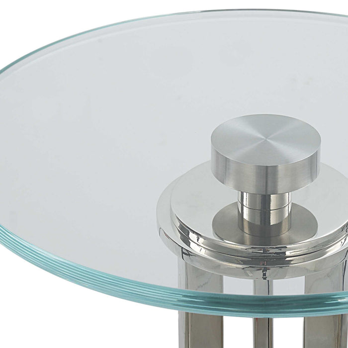 24" Accent Table - White