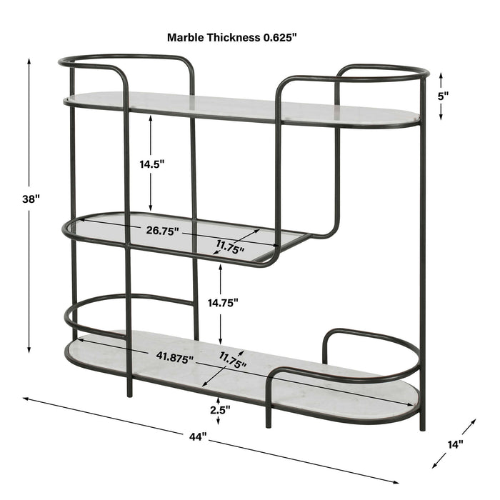 Trolley Bar - Console - Black
