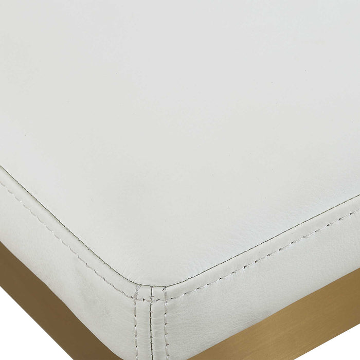 Got Your Back - Counter Stool - Gold / White
