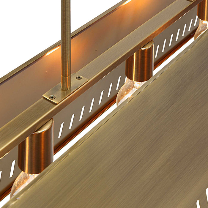 Marquee - 5 Light Pendant - Brass