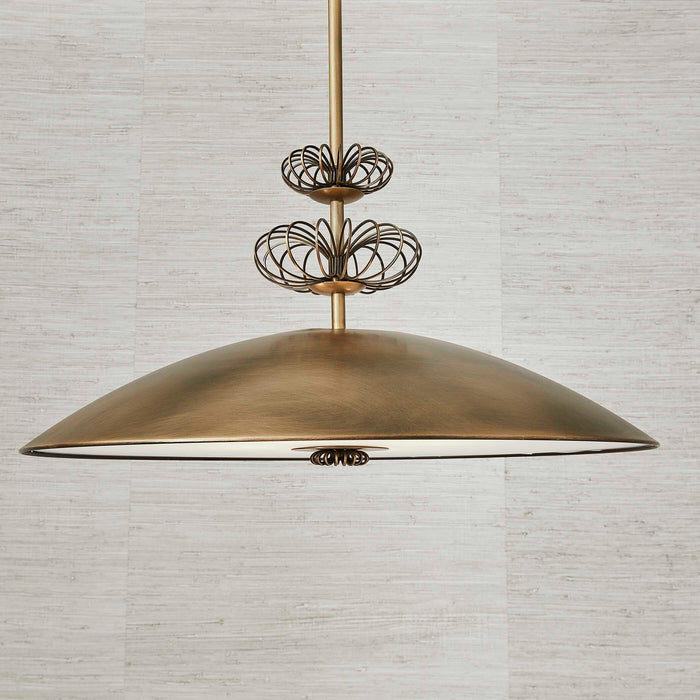 Feeling Loopy - 4 Light Pendant - Brass
