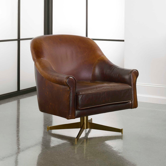 Ellington - Swivel Chair - Brown