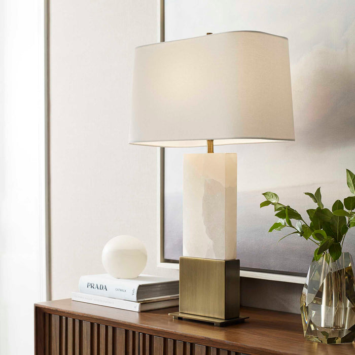 On A Cloud - Table Lamp - Brass / White