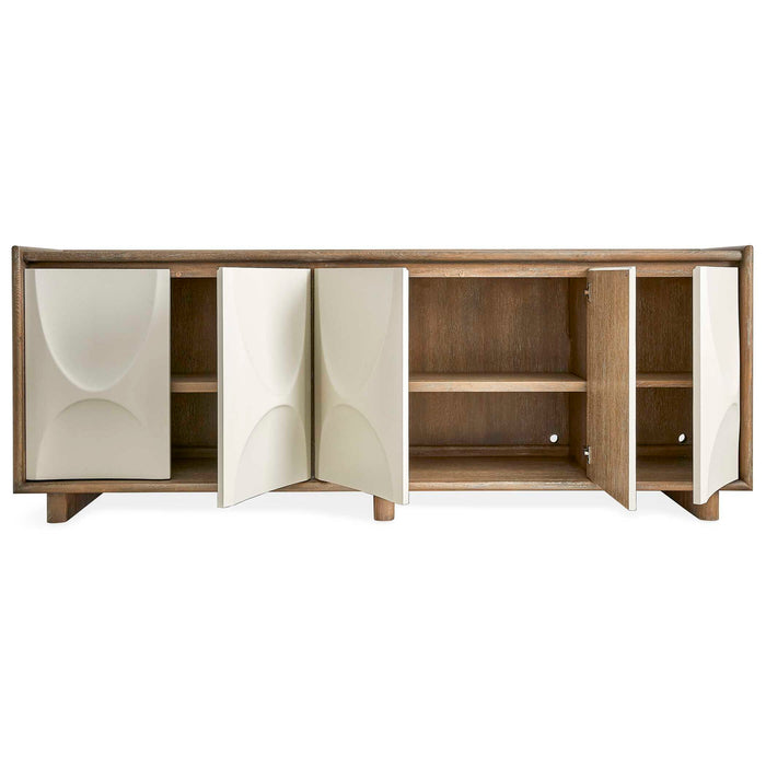 Swoosh - 5 Door Cabinet - White