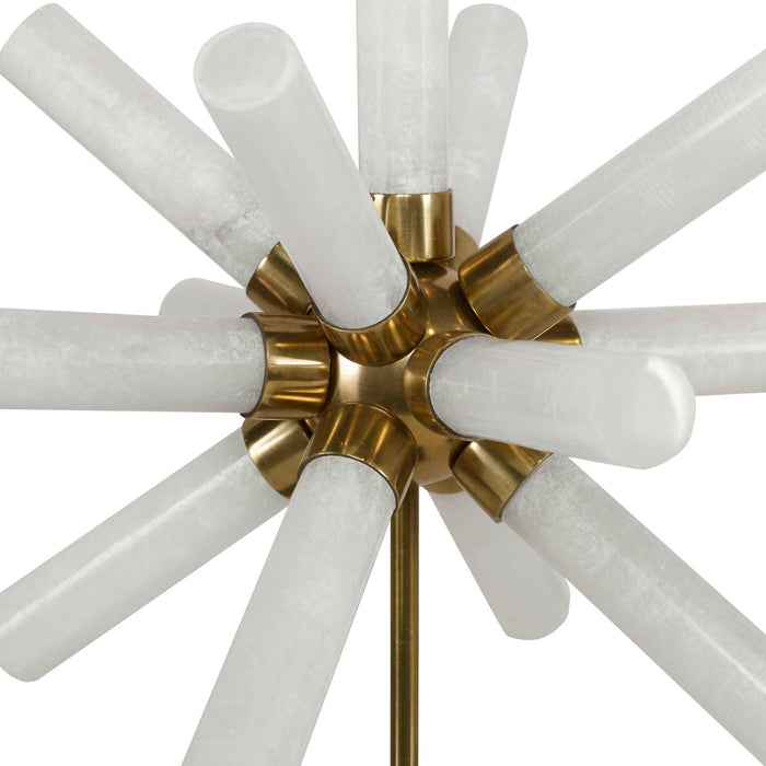 Snowflake - Sculptures (Set of 2) - Black / Brass / White