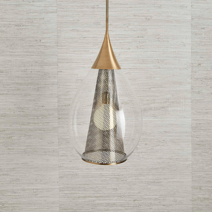 Big Drip - 1 Light Pendant - Brass