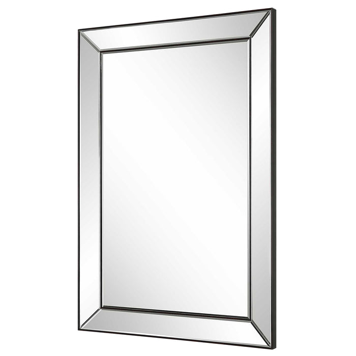 Elegant Rectangular Mirror - Dark Bronze