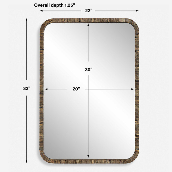 32" Mirror - Gold