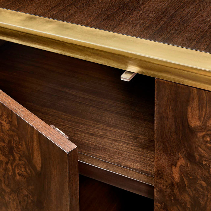 I've Been Framed - 2 Door Cabinet - Woodtone / Brass