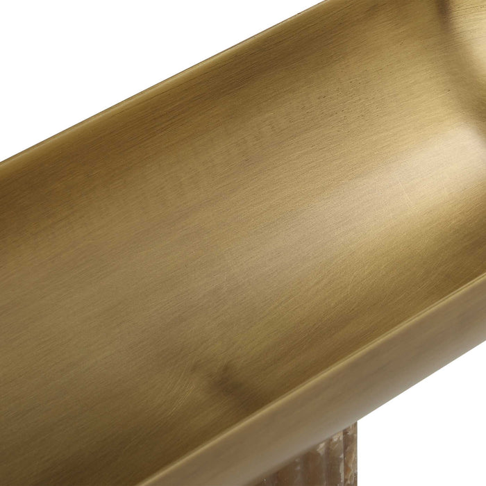 Triple - Crown Bowl - Brass / Brown