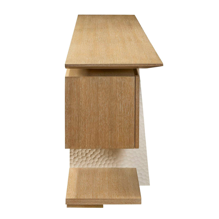 Hewn - 4 Door Cabinet - Woodtone / White