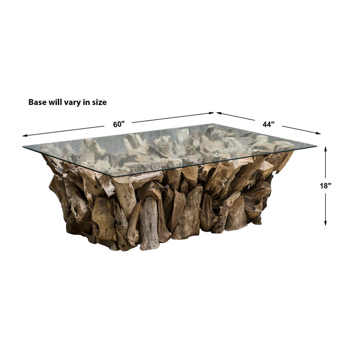 Teak - Root Coffee Table - Woodtone