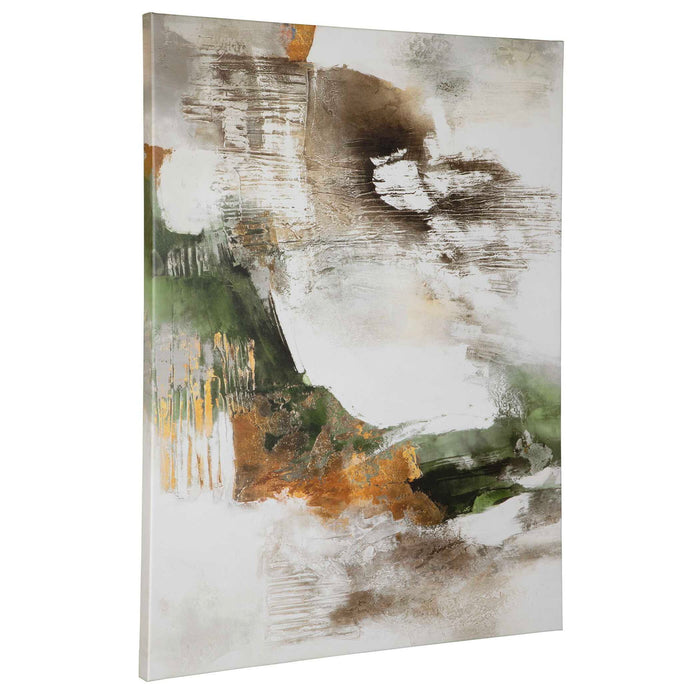 40" Frameless Giclee On Canvas - Light Blue
