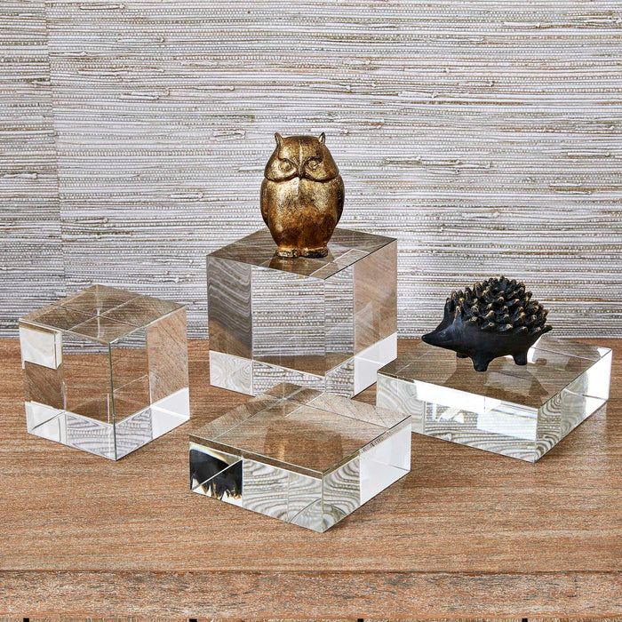 Square Risers - Sculptures (Set of 2) - Crystal
