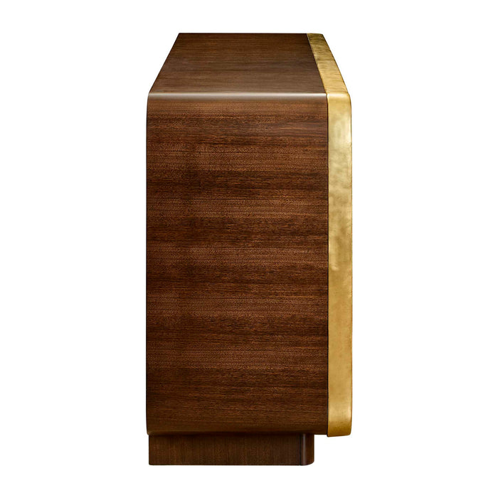 I've Been Framed - 2 Door Cabinet - Woodtone / Brass