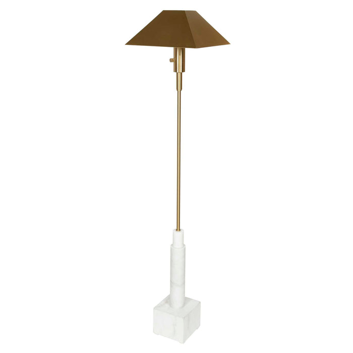Telescope - Buffet Lamp - Gray Travertine/Bronze