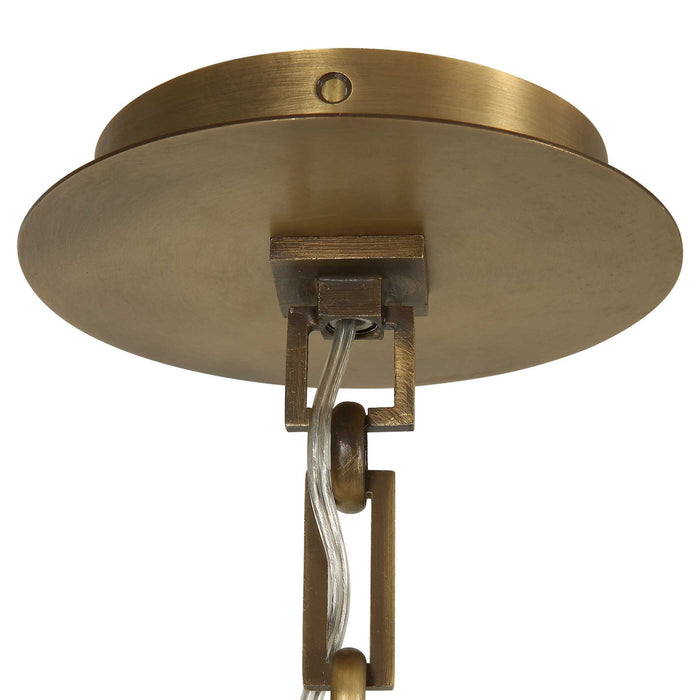 Commune - 8 Light Chandelier - Brass
