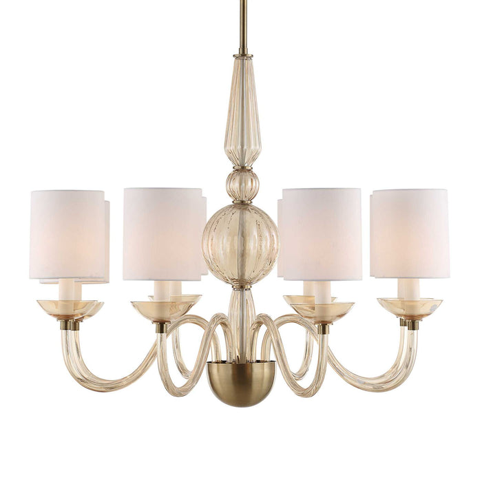 Palazzo - 8 Light Chandelier - Brass / Yellow