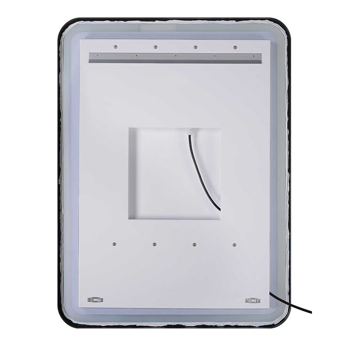 Crofton - Lighted Nickel Vanity Mirror - Gray