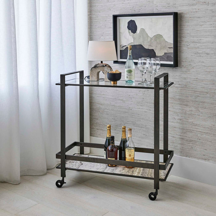 Roll Along - Bar Cart - Brass