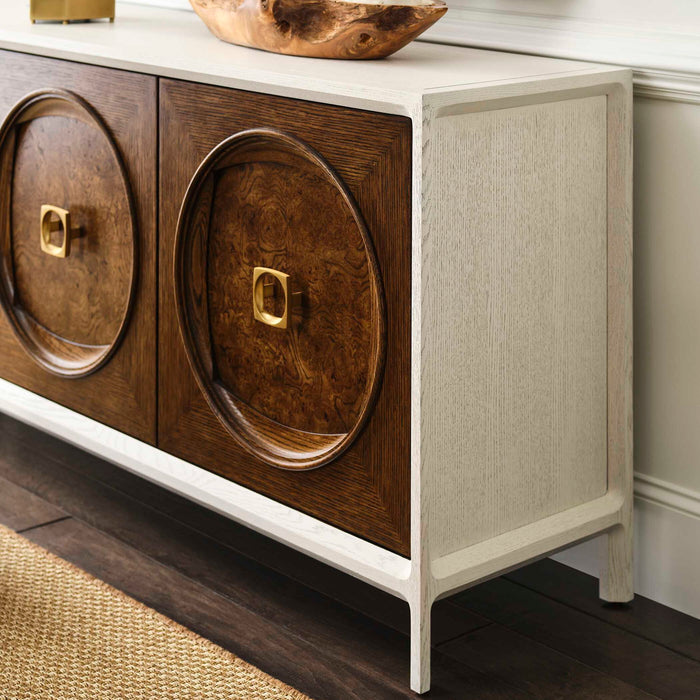 Roundabout - 3 Door Cabinet - Woodtone / White