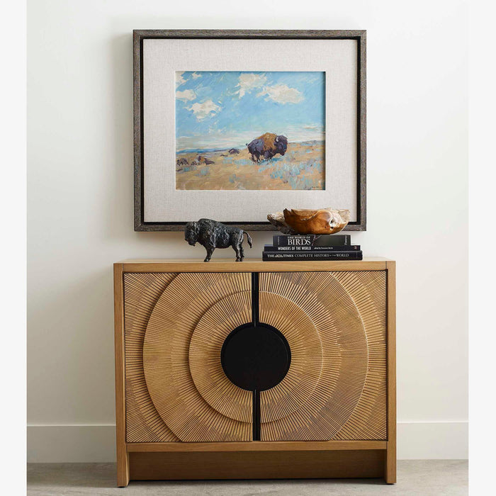 On Target - 2 Door Cabinet - Bronze / Woodtone