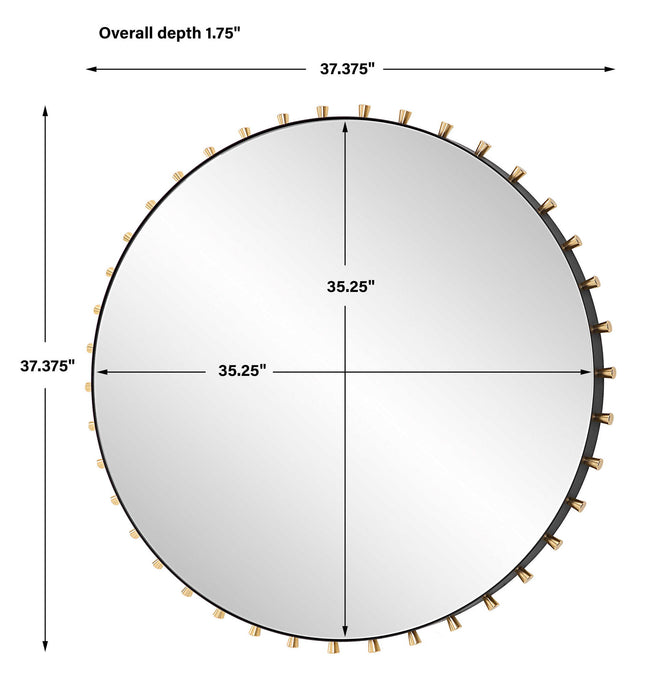 Cosmopolitan - Round Mirror - Black