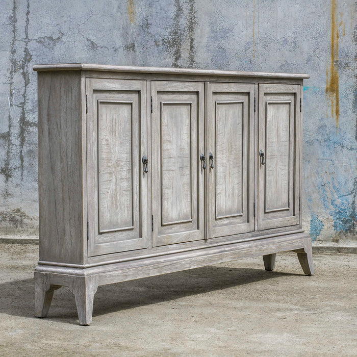 Nyle - 4 Door Cabinet - Gray