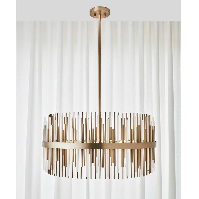 Magic Wand - 8 Light Pendant - Brass