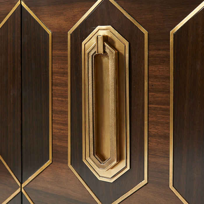 Put A Hex On You - Cabinet - Brown / Gold