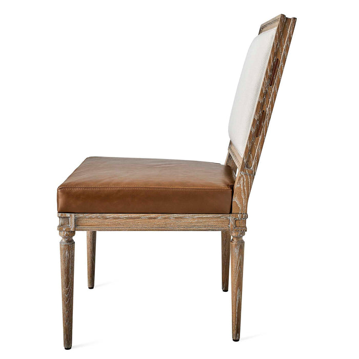 French - Connection Dining Chair (Set of 2) - Brown / White / Woodtone