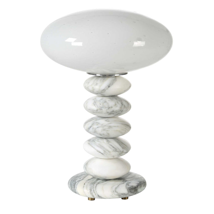 Washed Stones - Mini Lamp - White