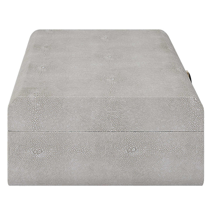 Lalique - Shagreen Box - White
