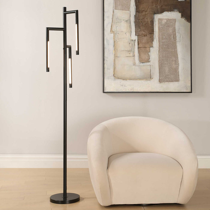 Floor Lamp - Gold Metal