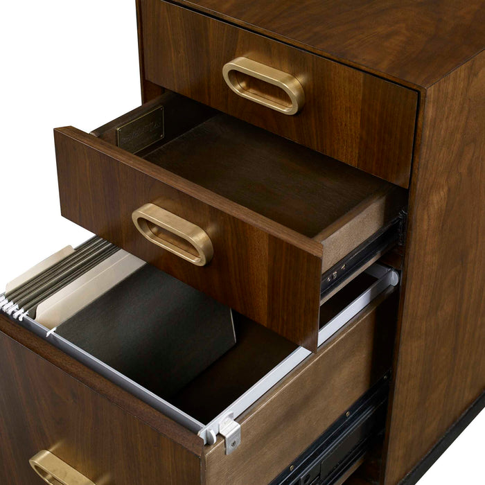 Glide - File Cabinet - Woodtone