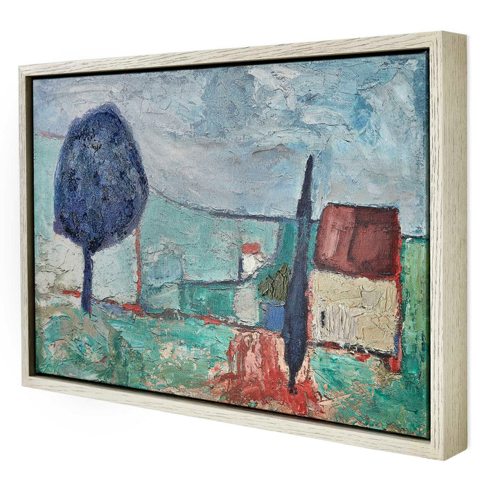 Lorraine - Framed Canvas - Blue / Green / Orange