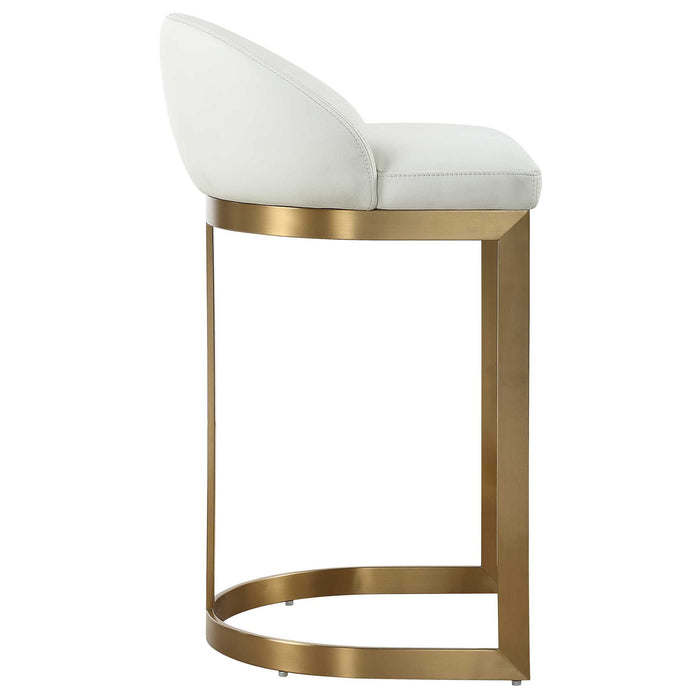 Got Your Back - Counter Stool - Gold / White