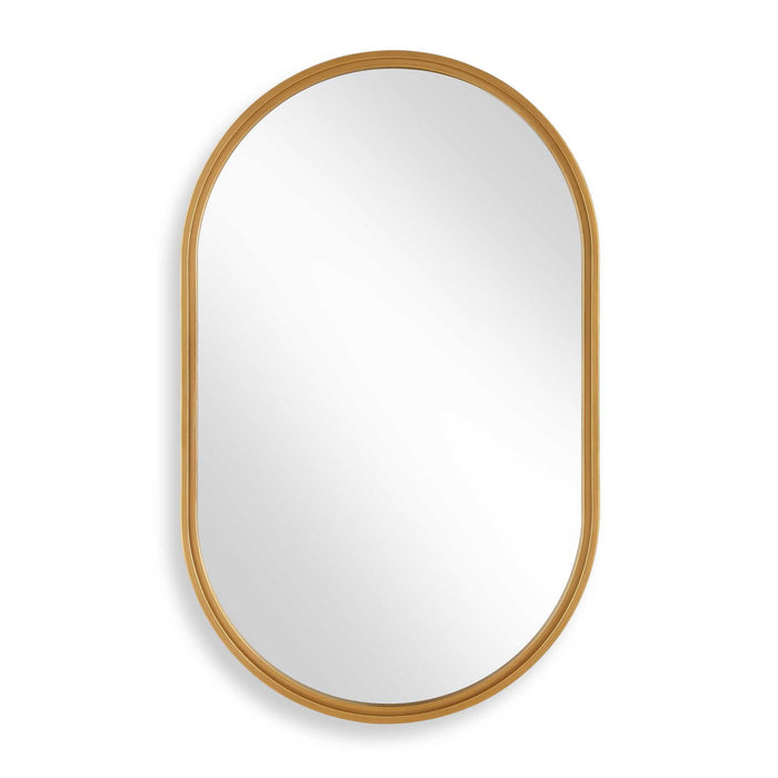 Iron Frame Mirror - Brushed Gold