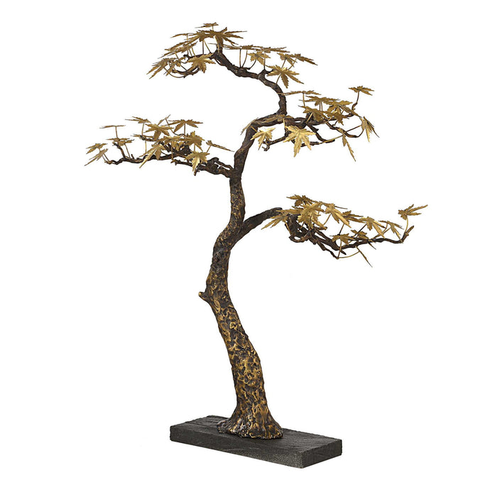 Bonsai - Large Sculpture - Brass / Woodtone