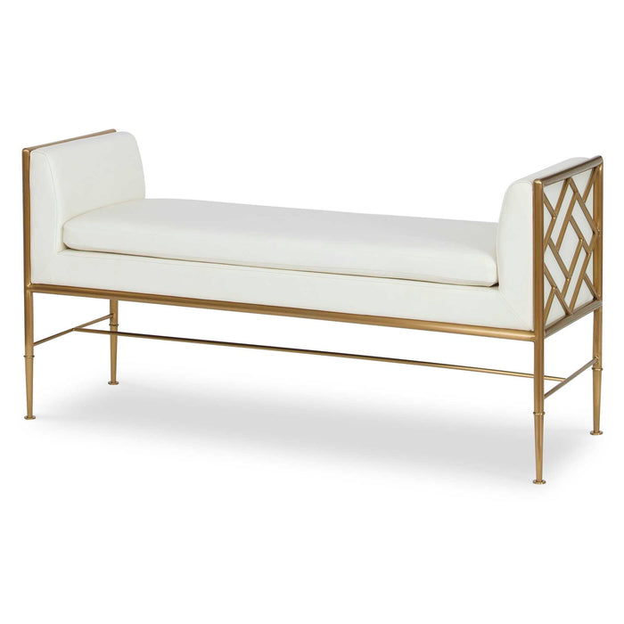 Fretwork - Bench - Brass / White