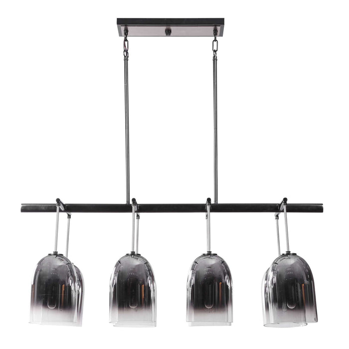 Kenner - 8 Light Chandelier - Black / Nickel / Silver