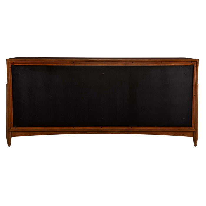 Tiger Eye - 6 Drawer 1 Door Chest - Woodtone