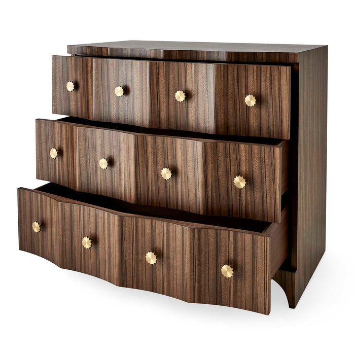 Grand Flute - 3 Drawer Chest - Woodtone