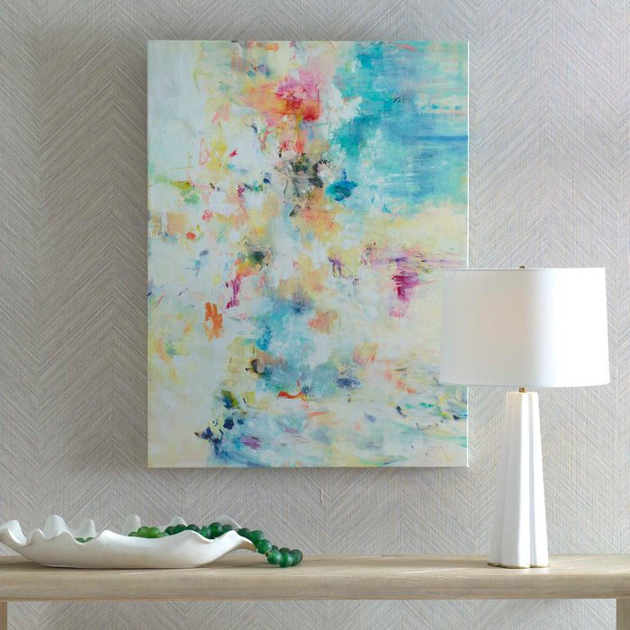 40" Frameless Giclee On Canvas - Blue