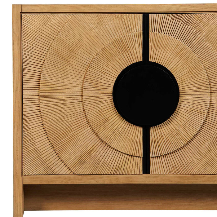 On Target - 2 Door Cabinet - Bronze / Woodtone