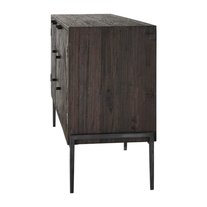 Mavis - Sideboard - Black / Woodtone