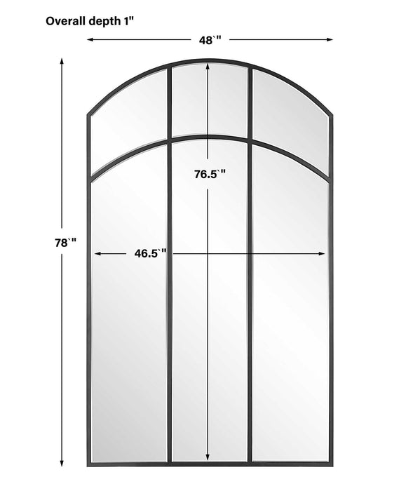 Vaulted Mirror - Black