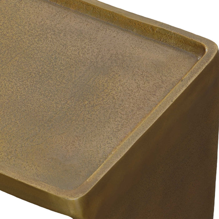 Derwent - Antique Brass Side Table