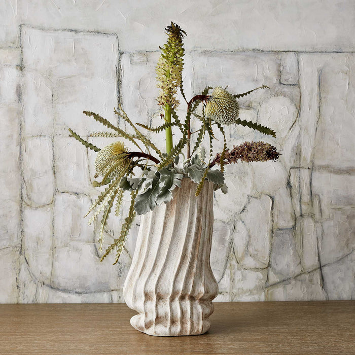Puddle - Vase - Brown / White
